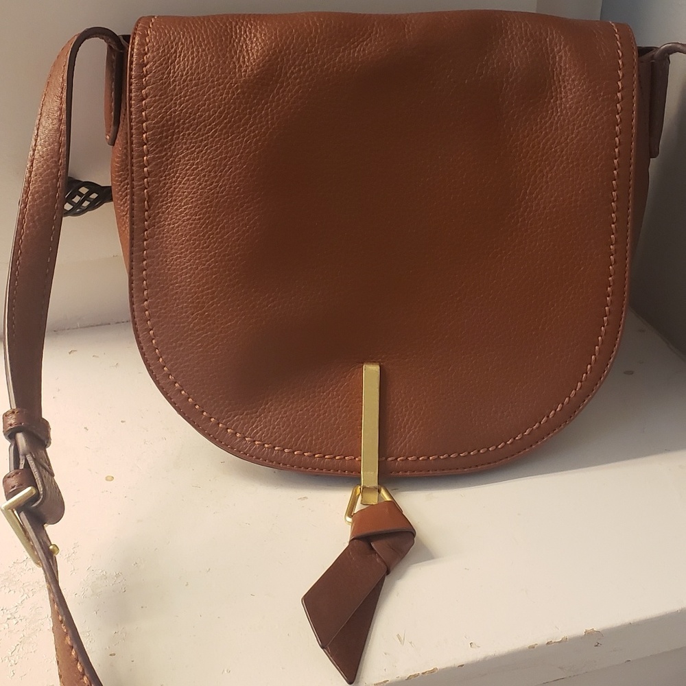 GUC Vera Bradley leather saddle bag crossbody